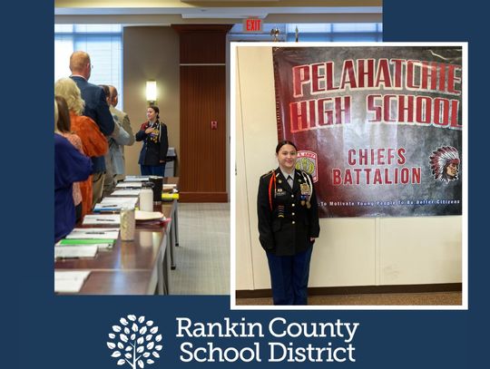 Carlino leads RCSD in Pledge of Allegiance