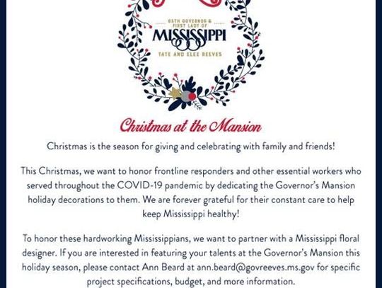 'Christmas at the Mansion' Competition