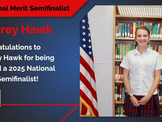 Hawk from ERA named National Merit Semifinalist