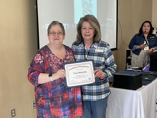 Mauney recognized by CMRLS  for 20 years of service