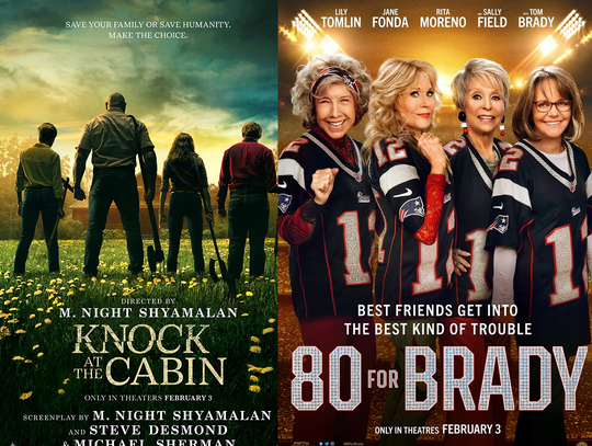 Movie Review: *Double Feature* Knock At The Cabin & 80 For Brady