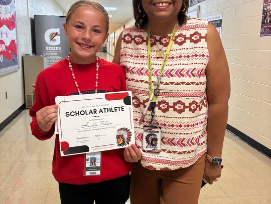 Nelson named August student athlete