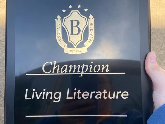 PHS Beta Club win 2nd Living Literature title at State Convention