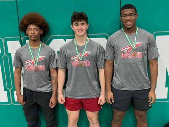 PHS boys powerlifting team moving up to 2A state meet