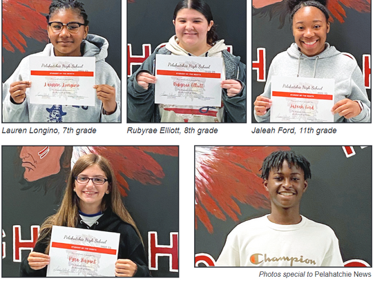 PHS Students of Achievement for October