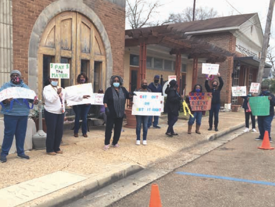 Residents rally for change on steps of City Hall