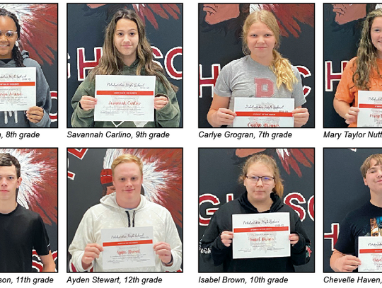 September PHS Chieftain and Academic Awards recognized