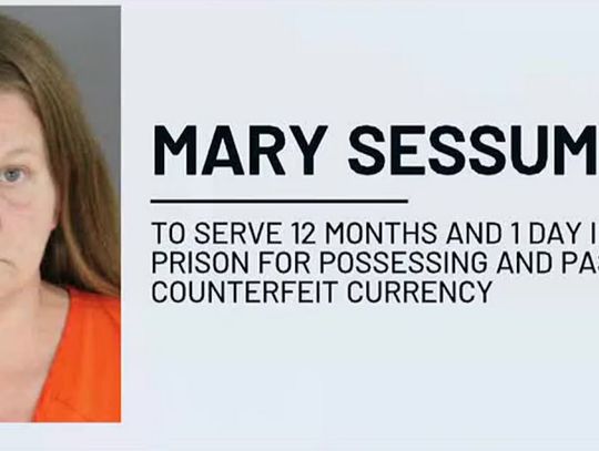 Sessums Sentenced to Prison for Possessing, Passing Counterfeit Currency