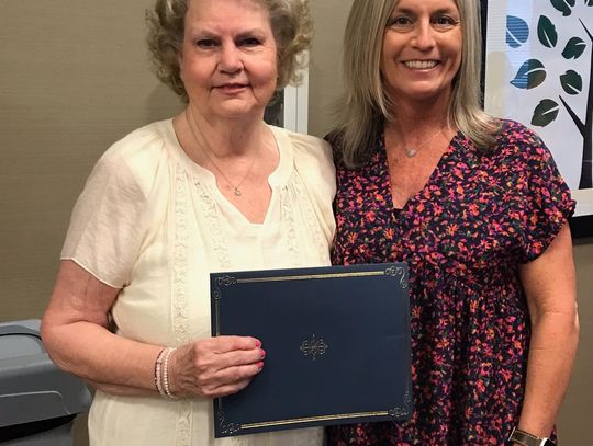 Stanley honored for  service  at PES