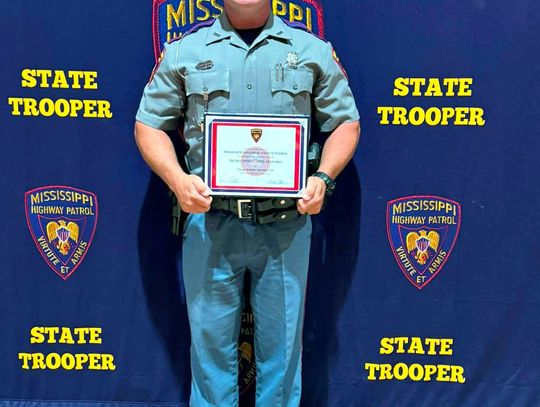Trooper Dearman awarded for service