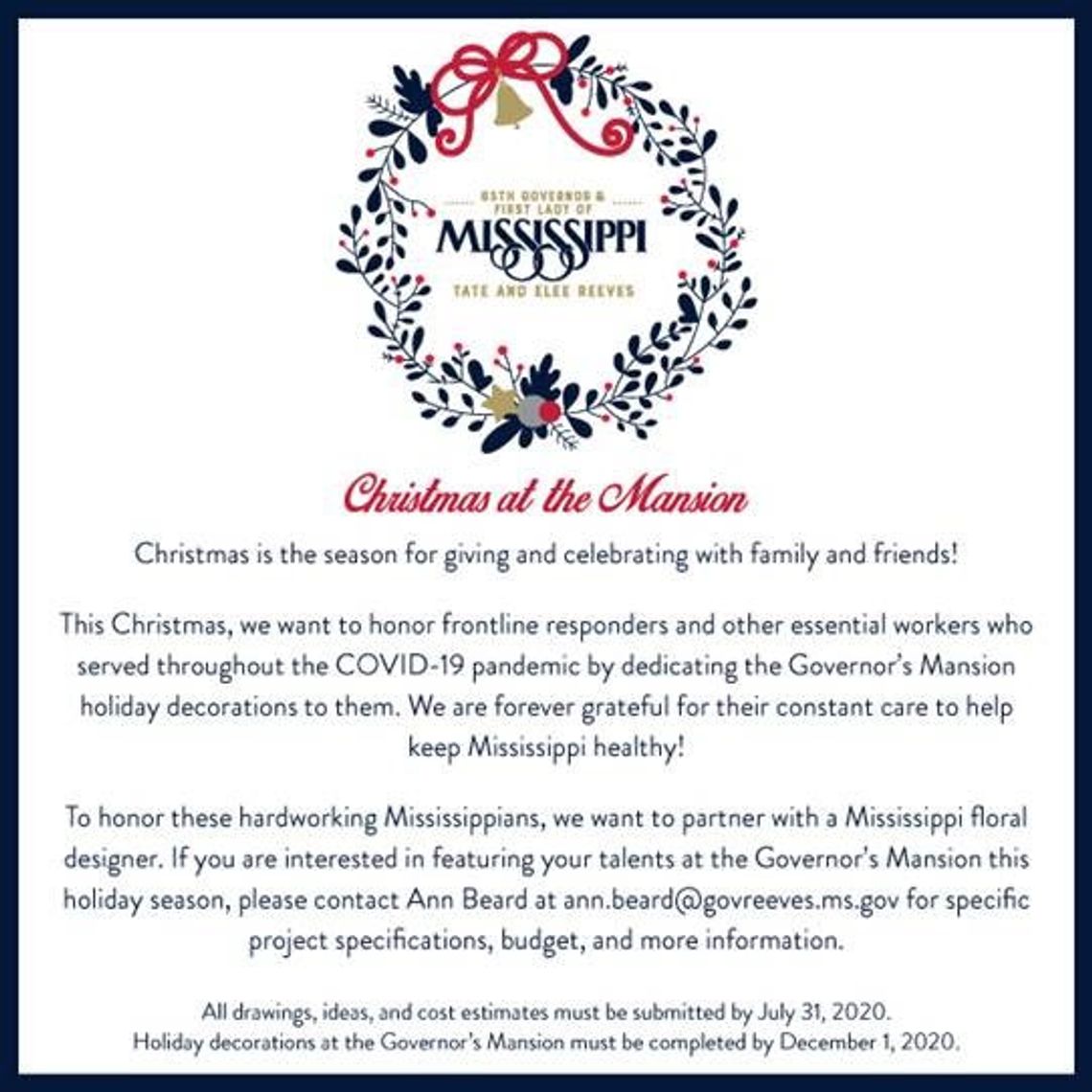 'Christmas at the Mansion' Competition