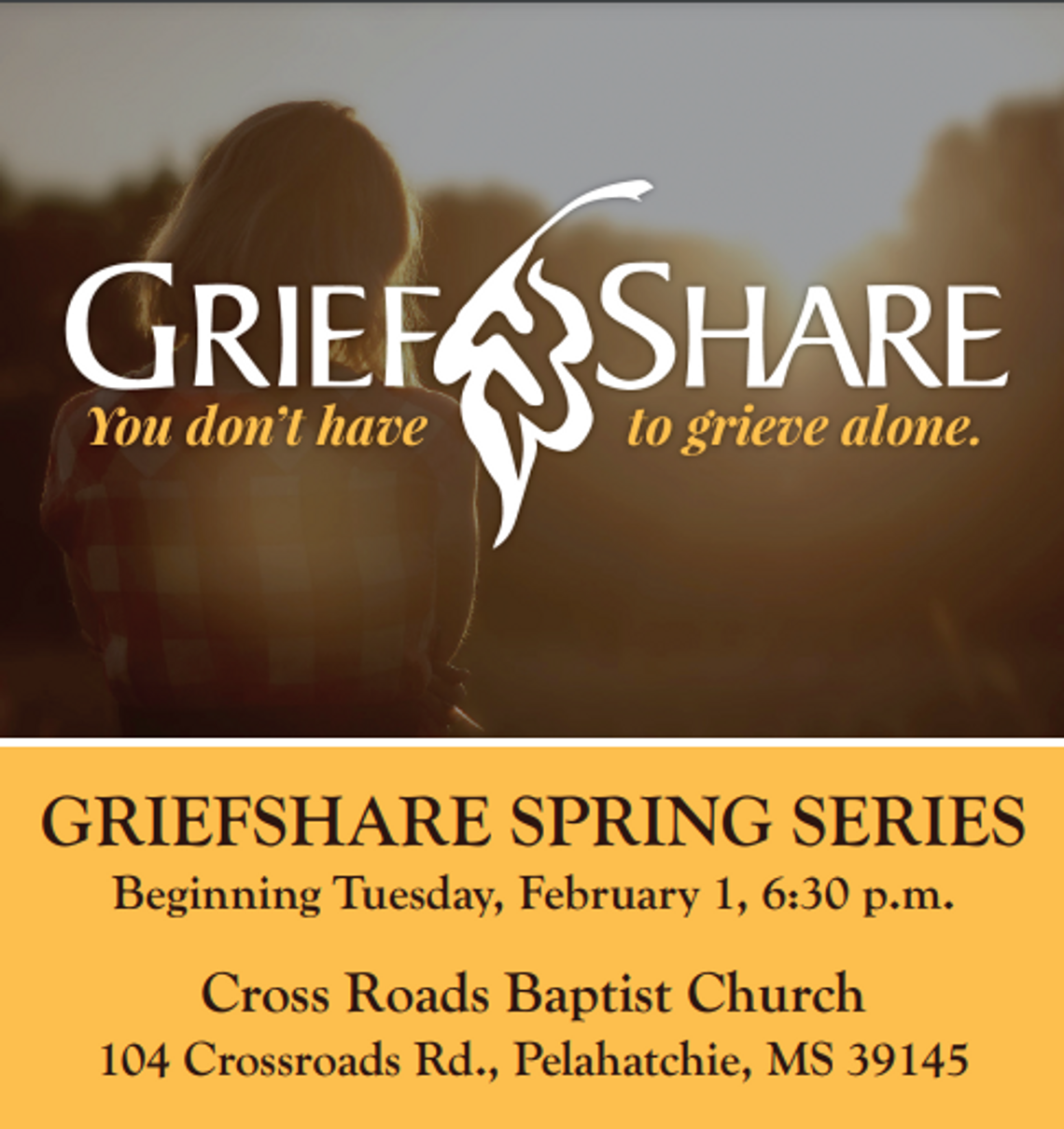 Cross Roads offers GriefShare Ministry