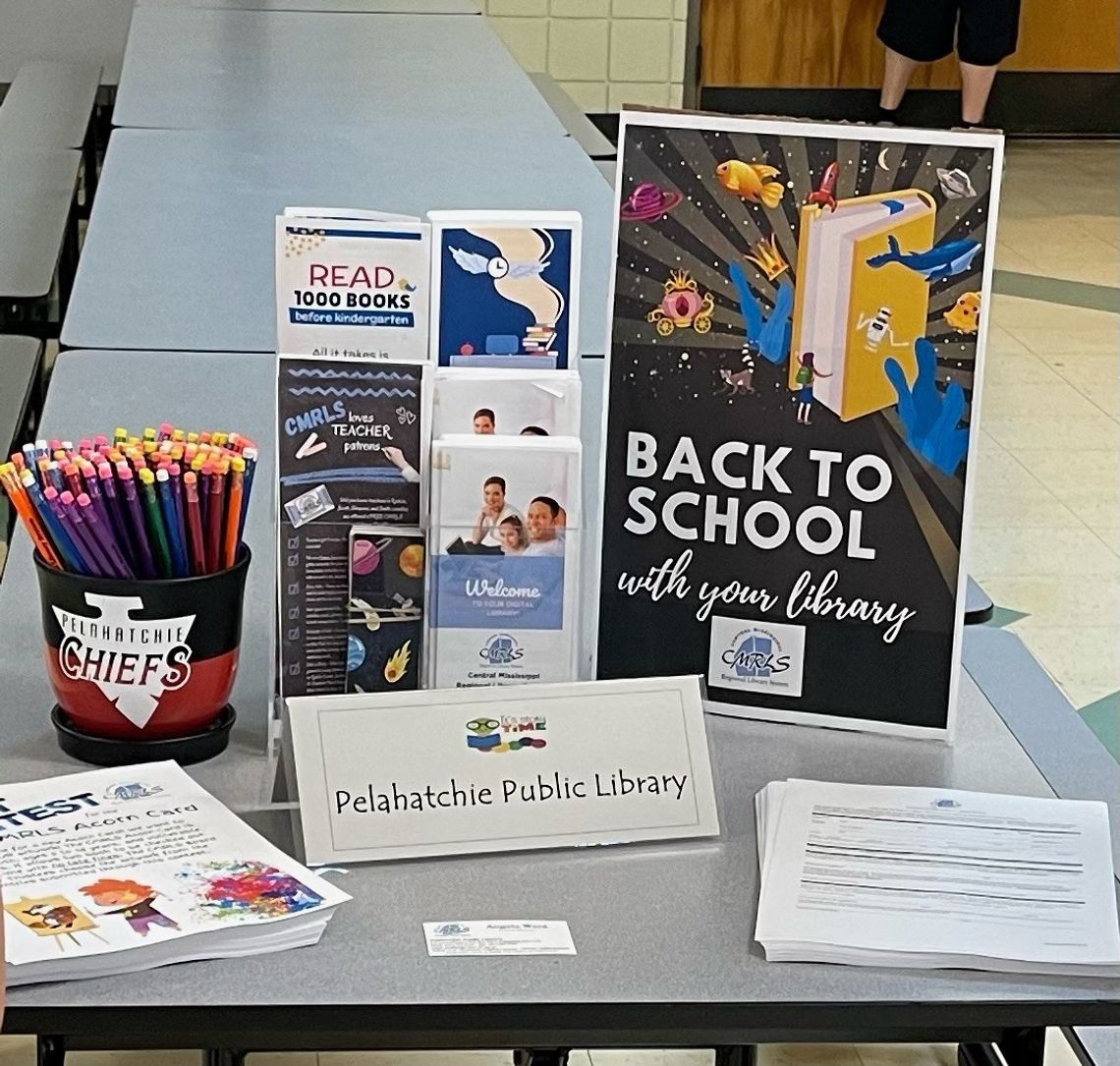 Don't Miss Out: Free Pencils and Bookmarks at Our Table at Pelahatchie Elementary!