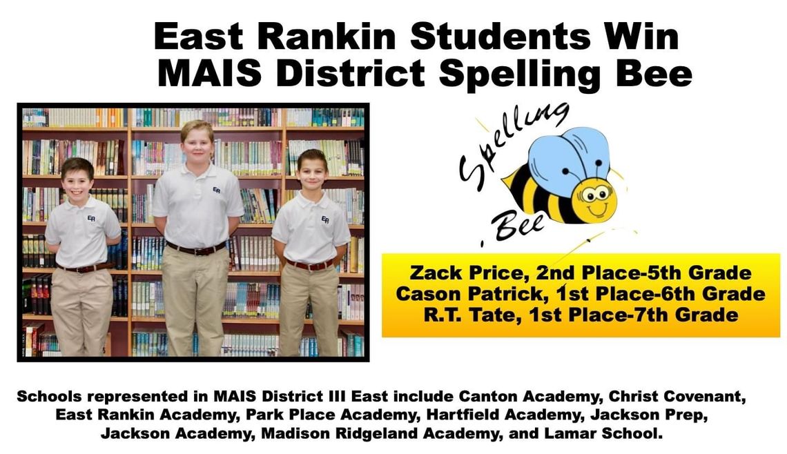 ERA students win MAIS District Spelling Bee 