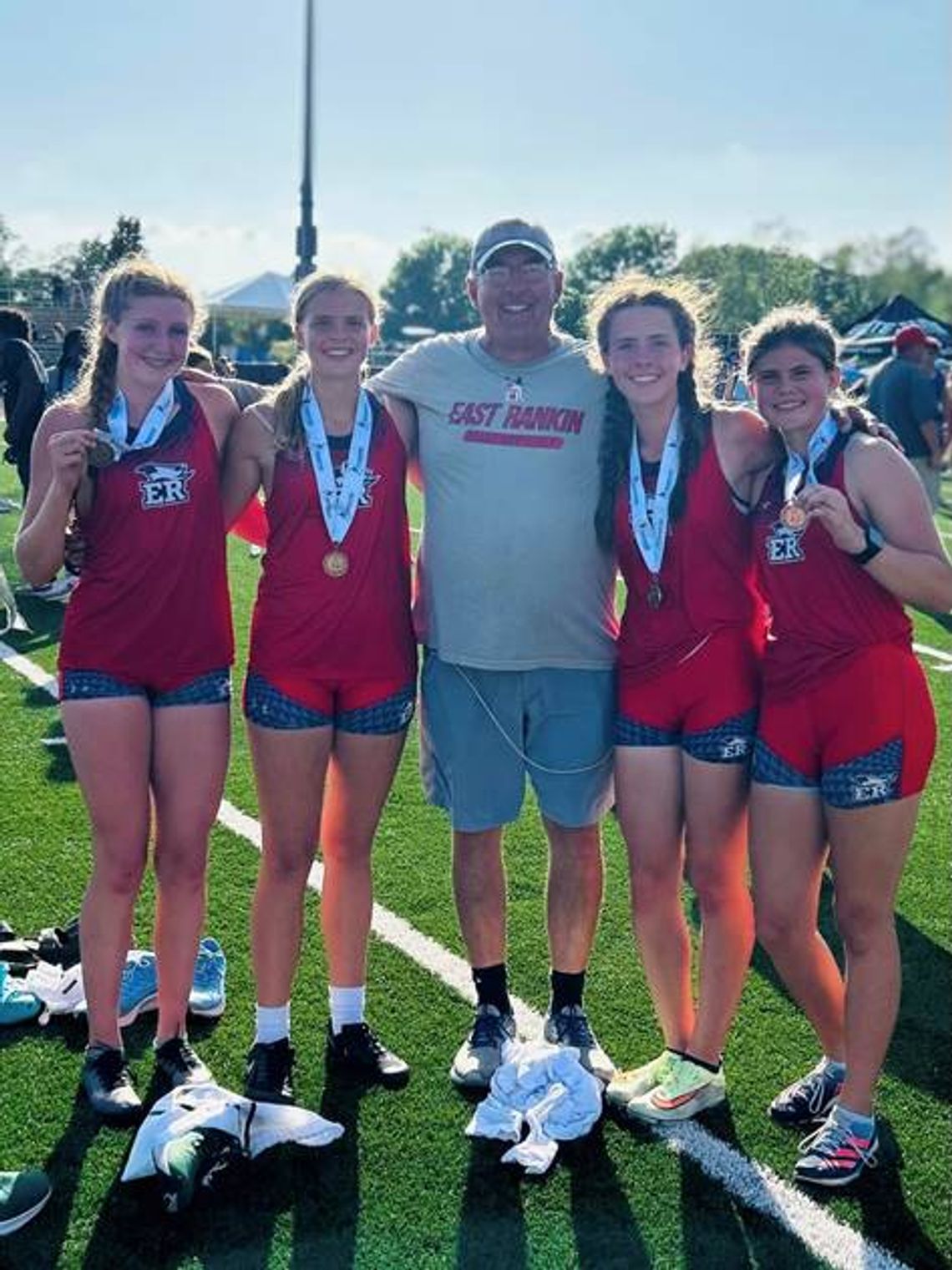 ERA varsity girls 4x800 relay team wins 2023 MAIS 5A State Title