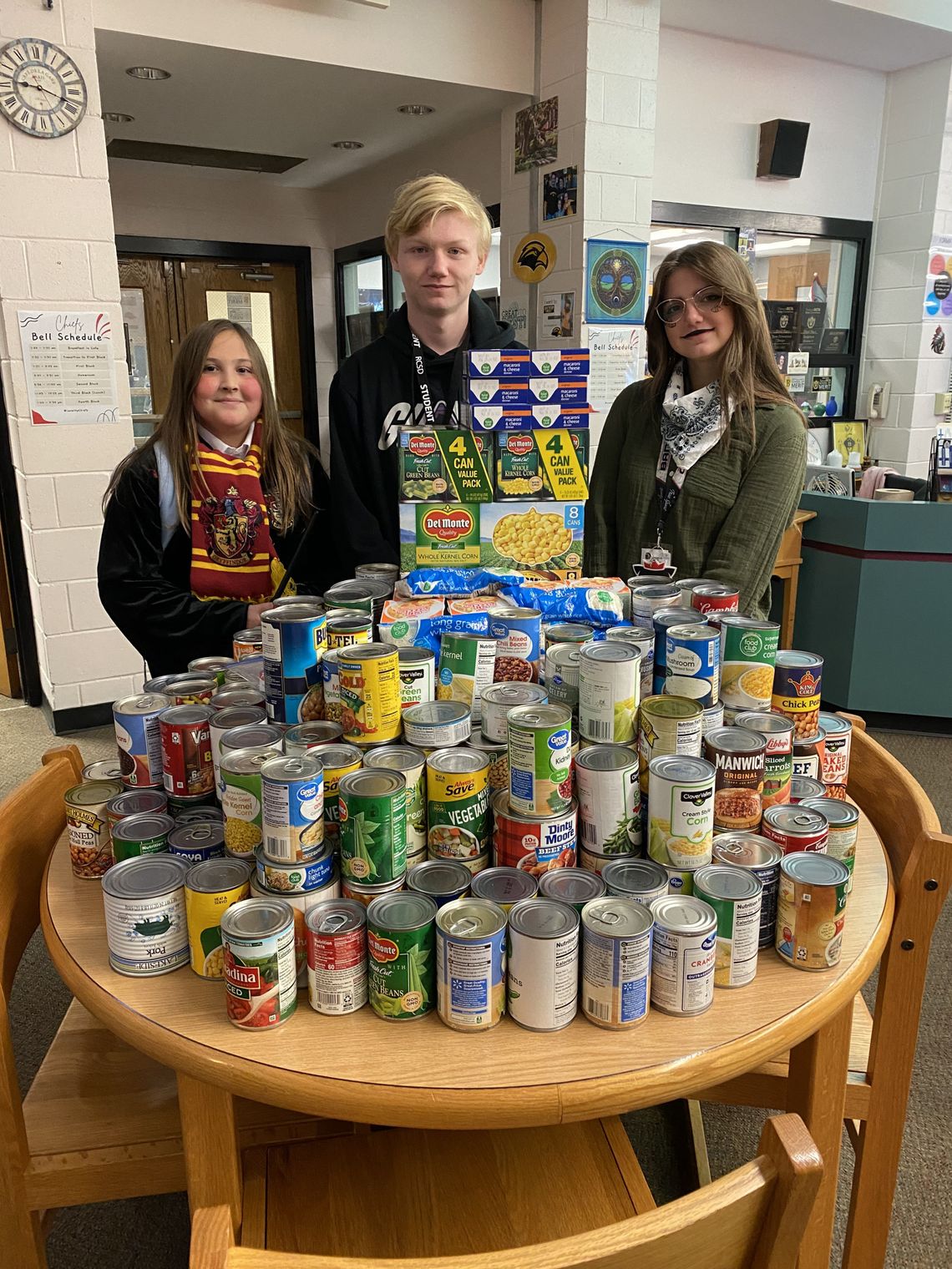 Food items collected for ERCO