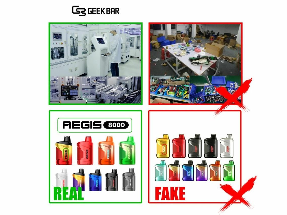 Geekbar warns against the fake disposable vape brand