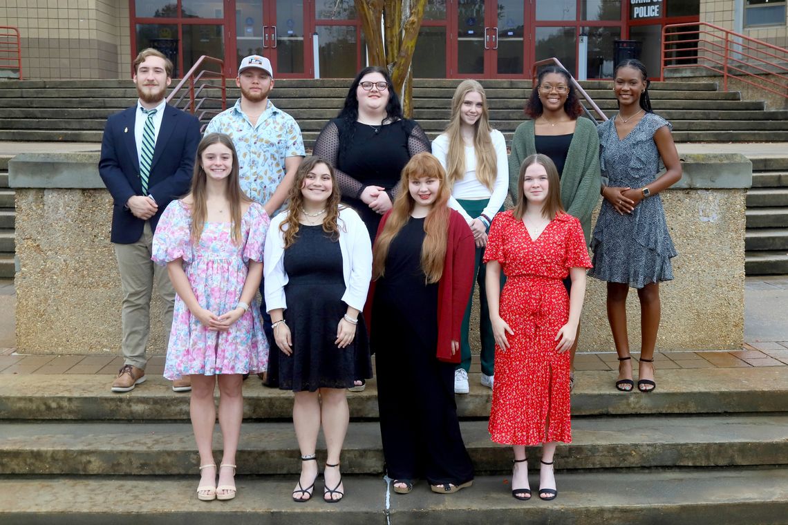 HCC Pelahatchie students inducted into PTK and selected as officers