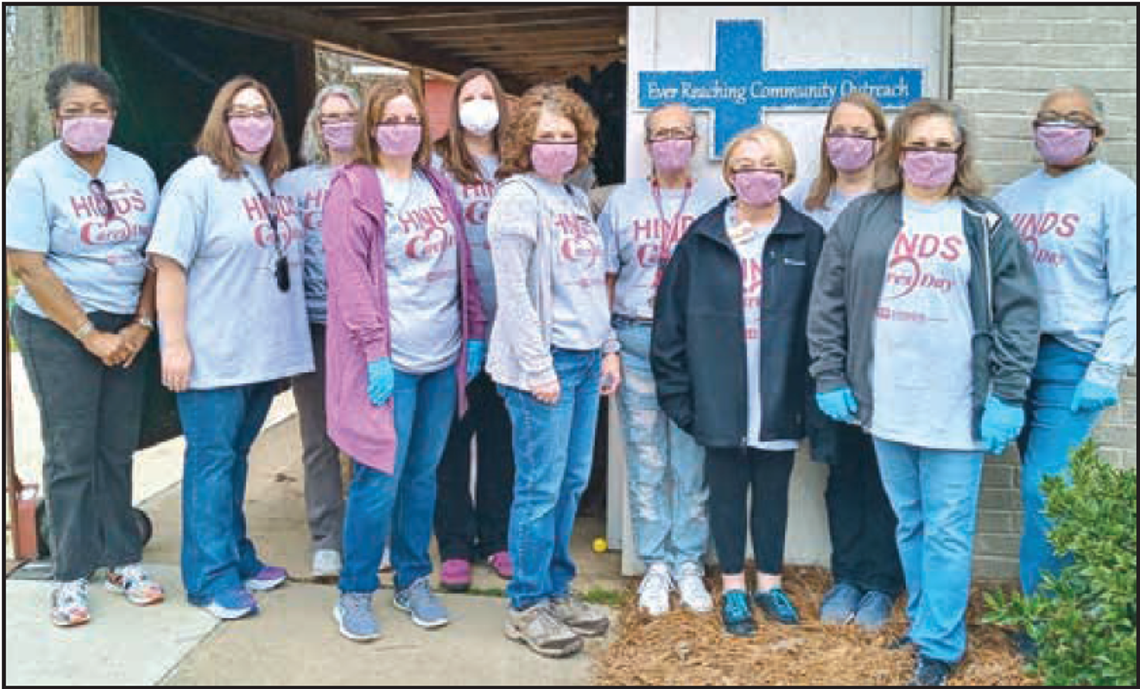 Hinds Community College volunteers at ERCO