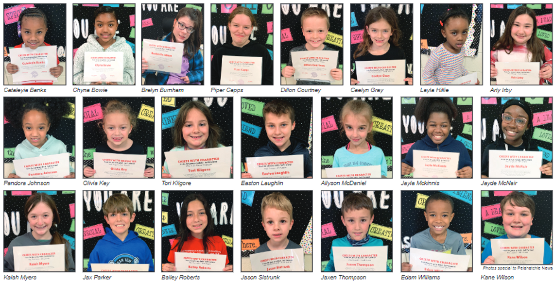 January Character Trait Students at Pelahatchie Elementary