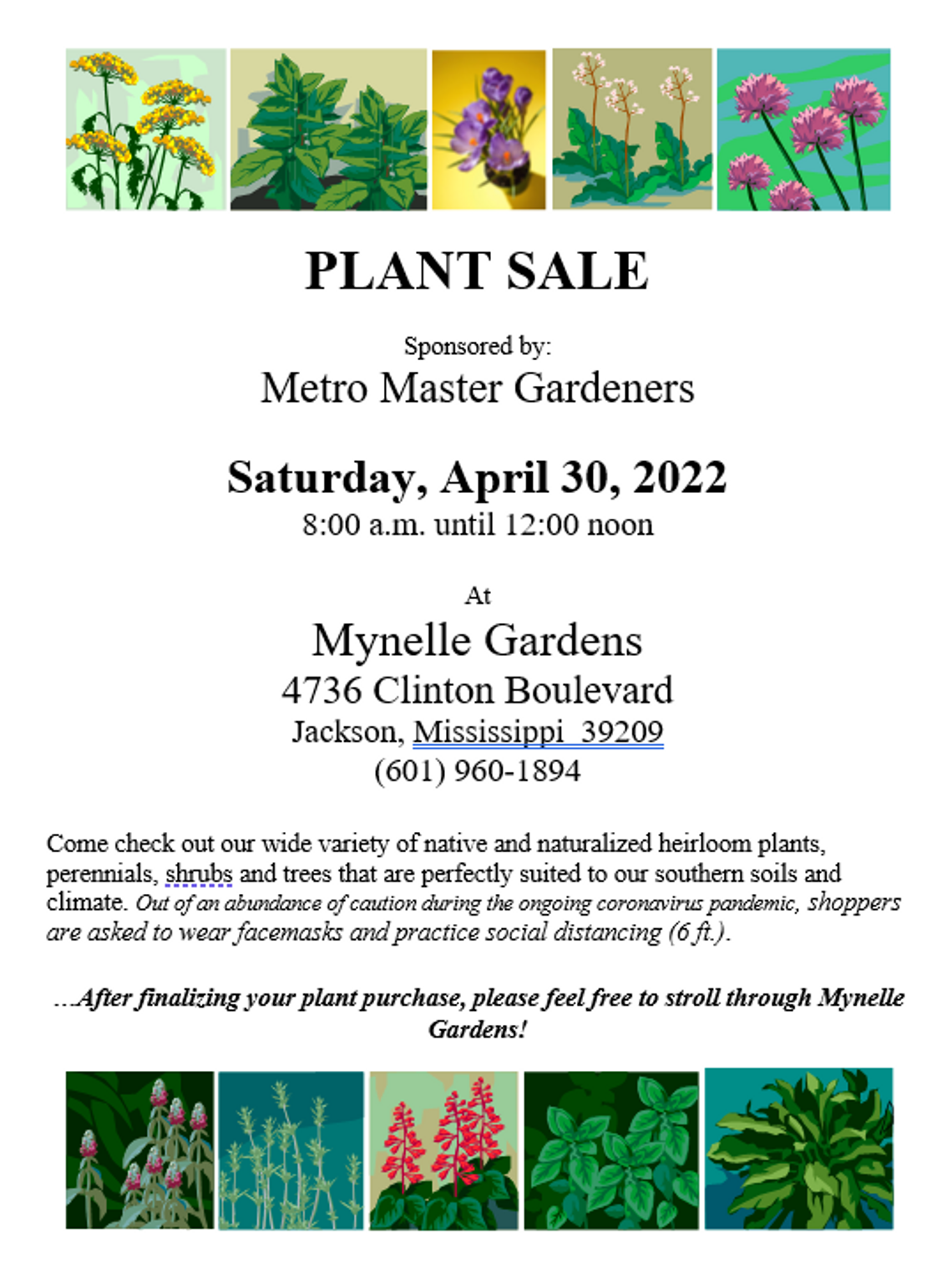 METRO MASTER GARDENERS’ ANNUAL PLANT SALE