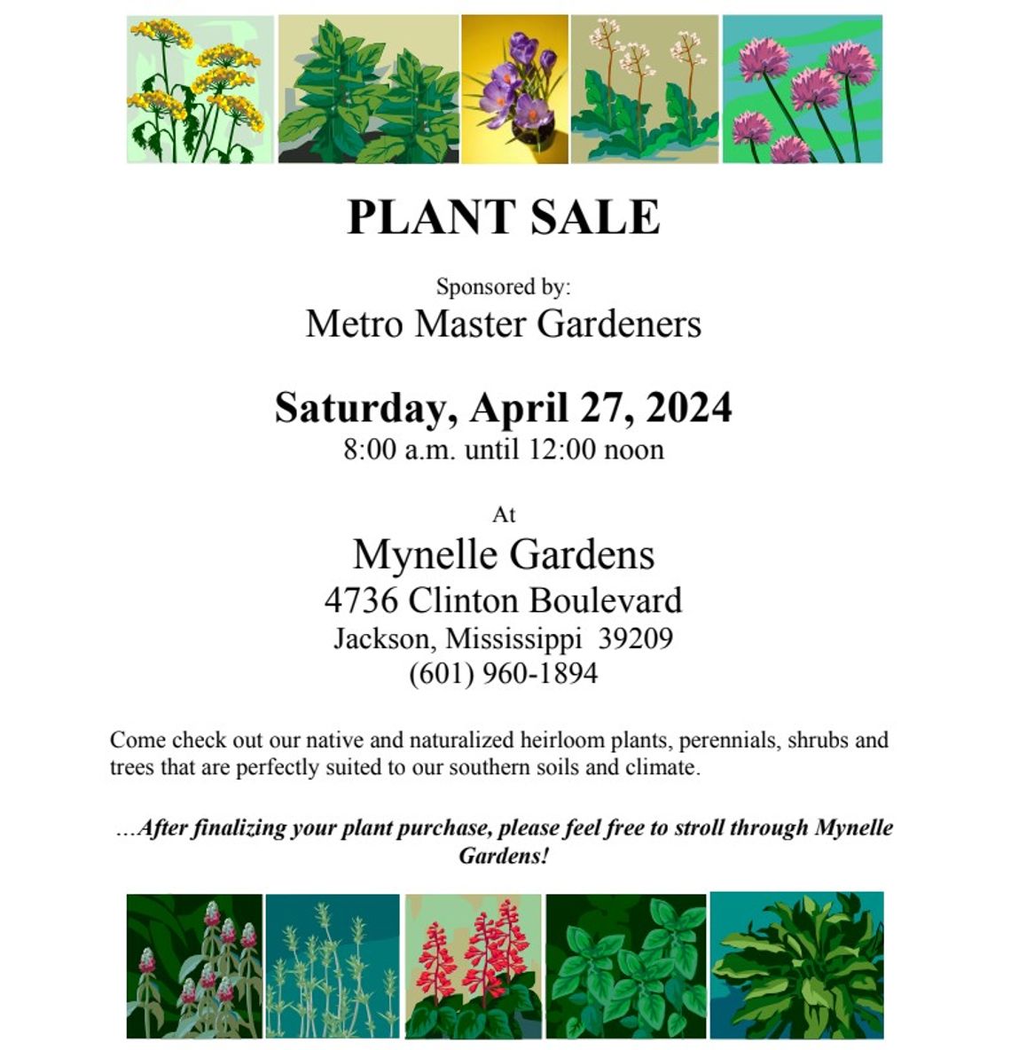 METRO MASTER GARDENERS’ ANNUAL PLANT SALE