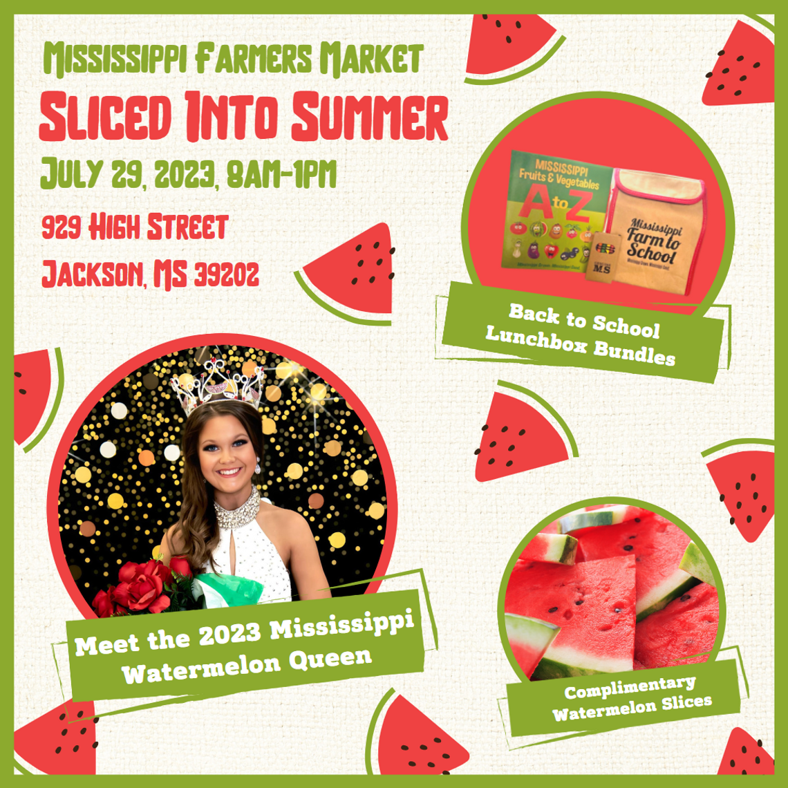 Mississippi Farmers Market Hosts Sliced into Summer Event