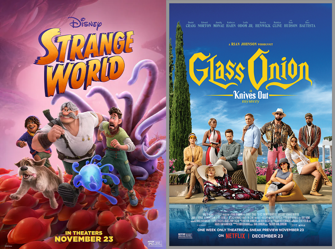 Movie Reviews: Thanksgiving Double Helping - "Strange World" & "Glass Onion"