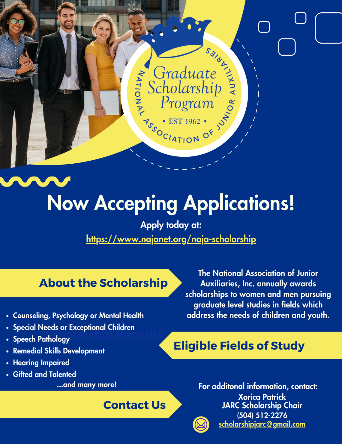 NAJA offers graduate scholarships