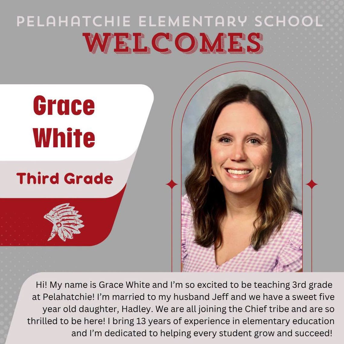 Pelahatchie Elelentary School welcomes Grace White Pelahatchie Elelentary School welcomes Grace White