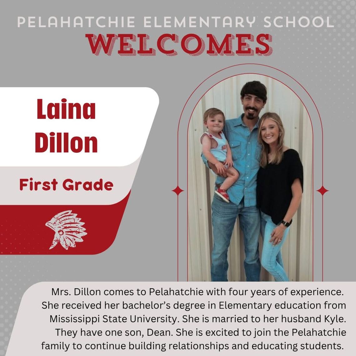 Pelahatchie Elementary School welcomes Laina Dillon Pelahatchie Elementary School welcomes Laina Dillon