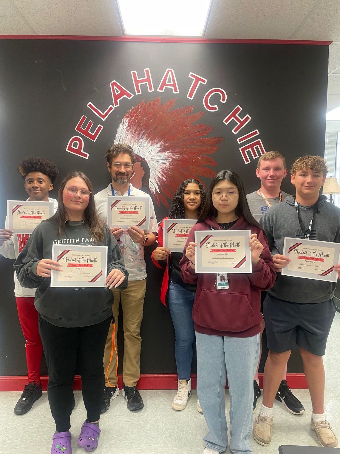 Pelahatchie High School  honors November award winners