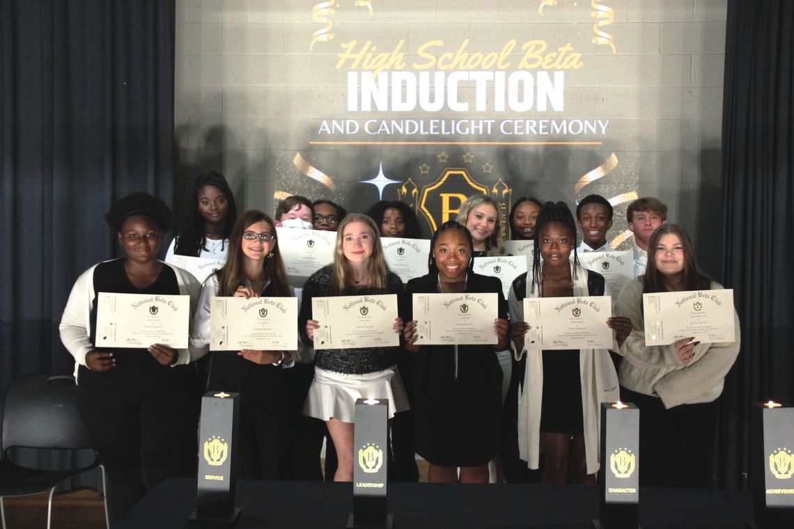 Pelahatchie High School inducts Senior Beta Club members