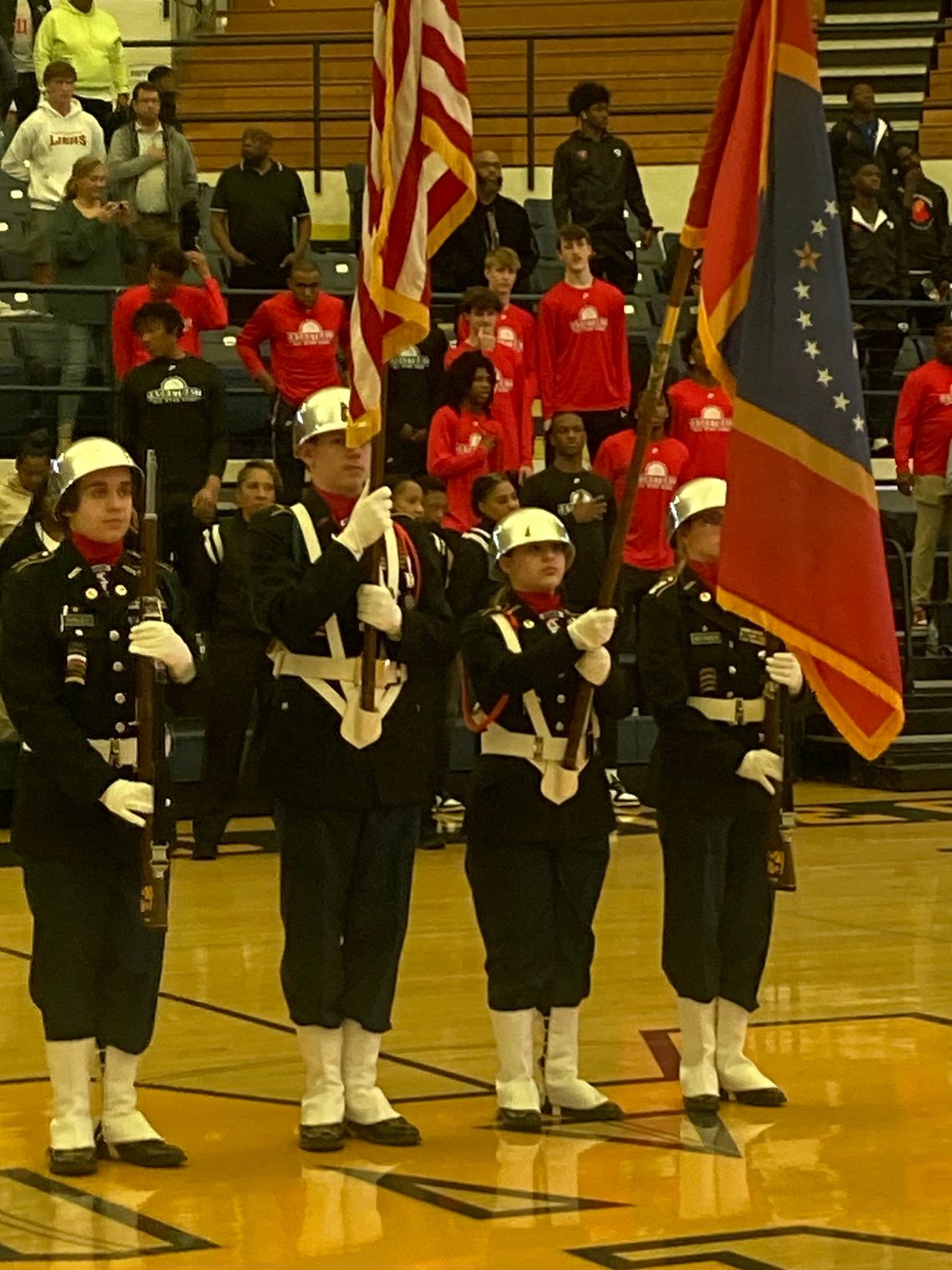 Pelahatchie JROTC provides color  guard for opening ceremonty