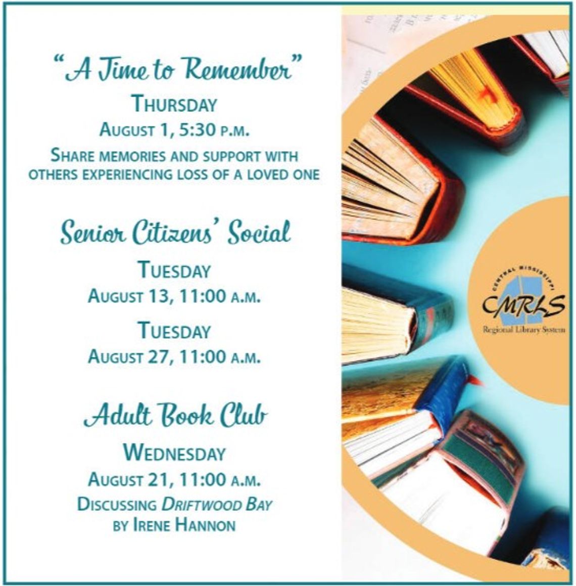 Pelahatchie Library August Events