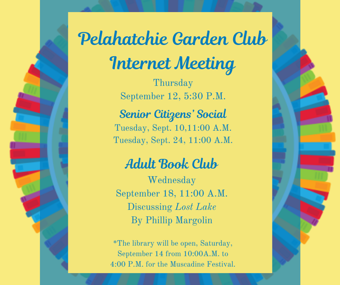 Pelahatchie Library August Events