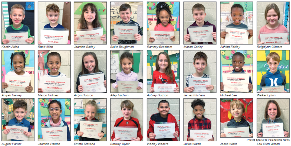 PES names November Character Trait Students