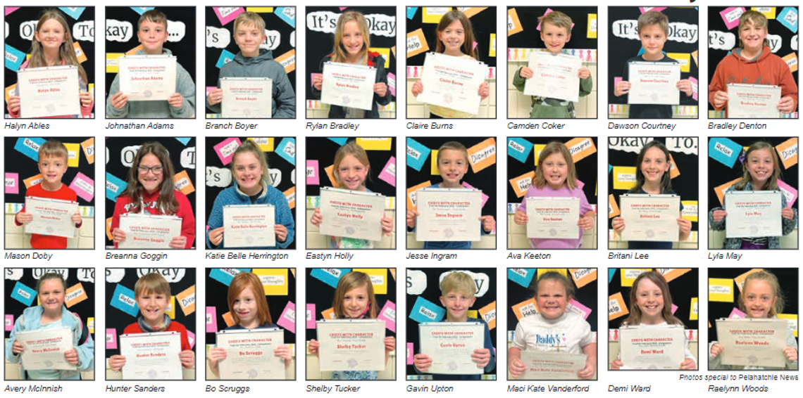 PHS Character Trait Students for February 2022