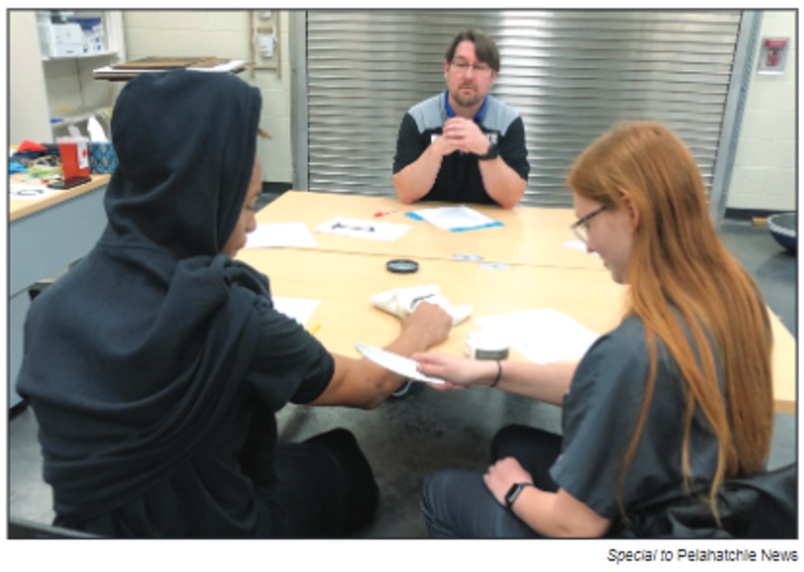 PHS students get lesson  in physical therapy