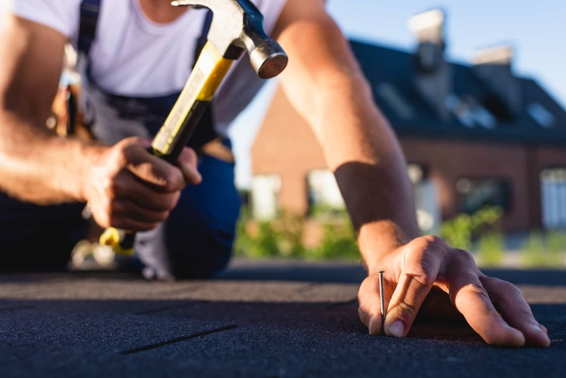 tools sitting on rooftop