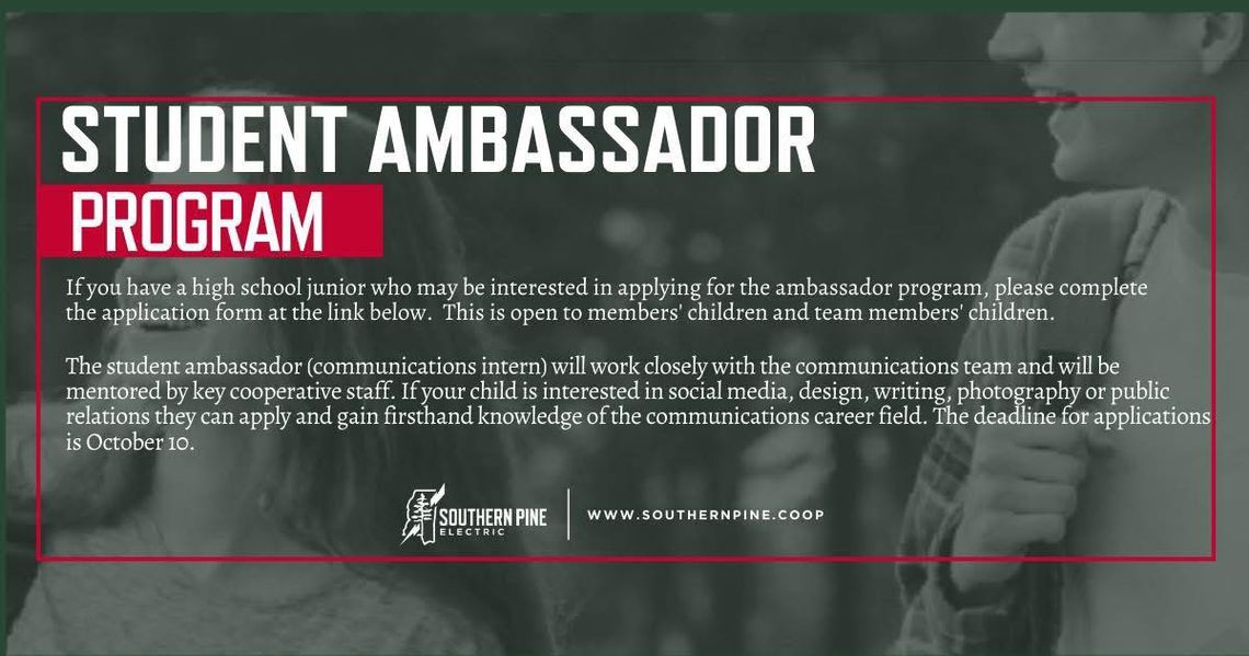 Southern Pine’s Student Ambassador Program now taking applications