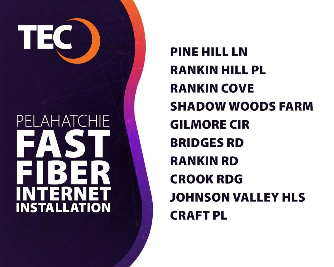 TEC bringing fast fiber internet to Pelahatchie