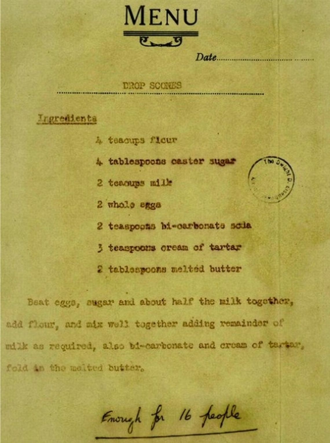 The queen’s long good-bye spawned a long-lost pancake recipe