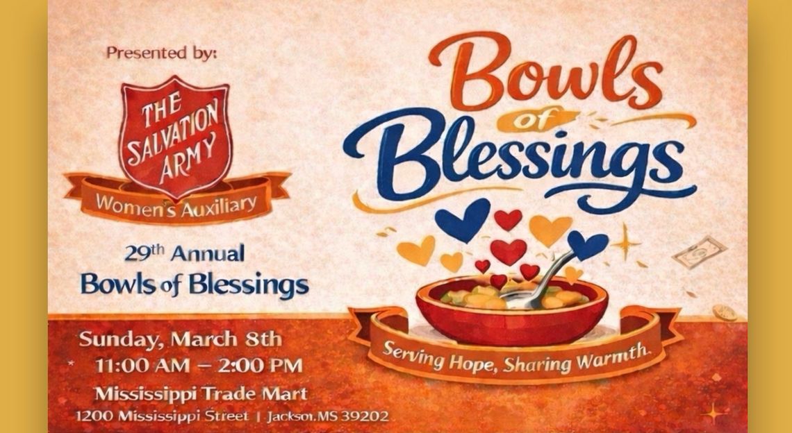 The Salvation Army of Jackson Hosts 29th Annual Bowls of Blessings Fundraiser