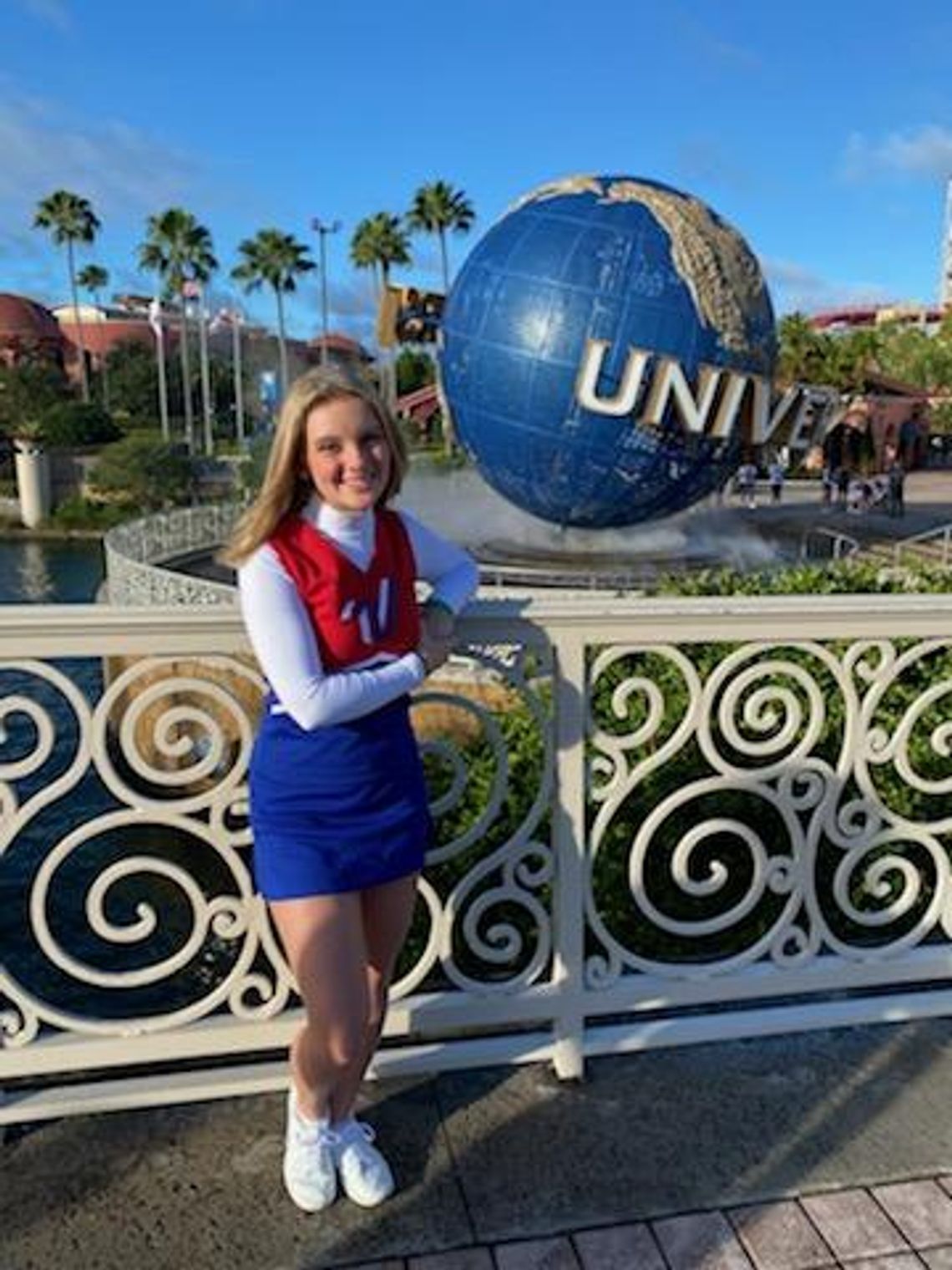 Two PHS cheerleaders perform in Orlando