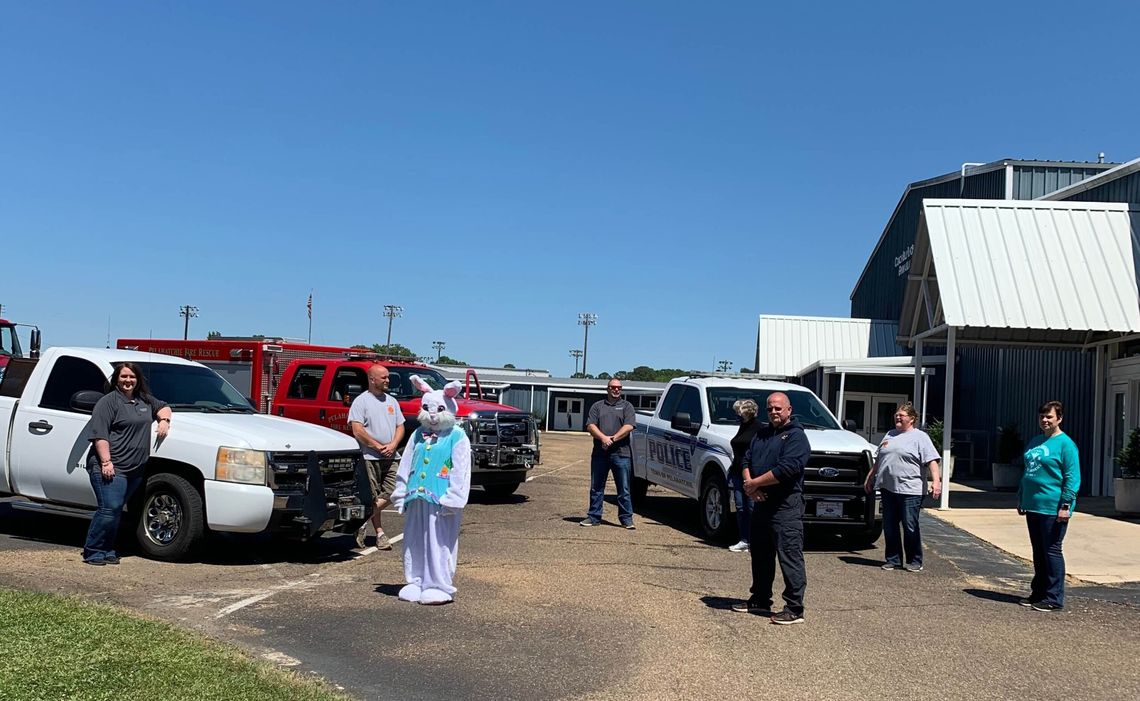 VFD drives Easter Bunny around Town