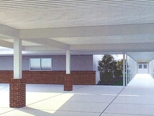 Artist's rendering of close-ups planned to enhance ERA's exterior